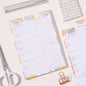 Daily Meal Planner with Shopping Checklist & Magnetic Back