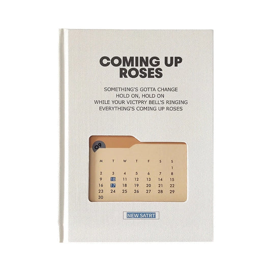 Coming up roses B6 notebook(grid)